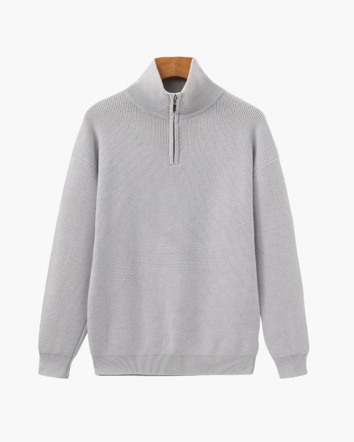Refined Half-Zip Knit Pullover