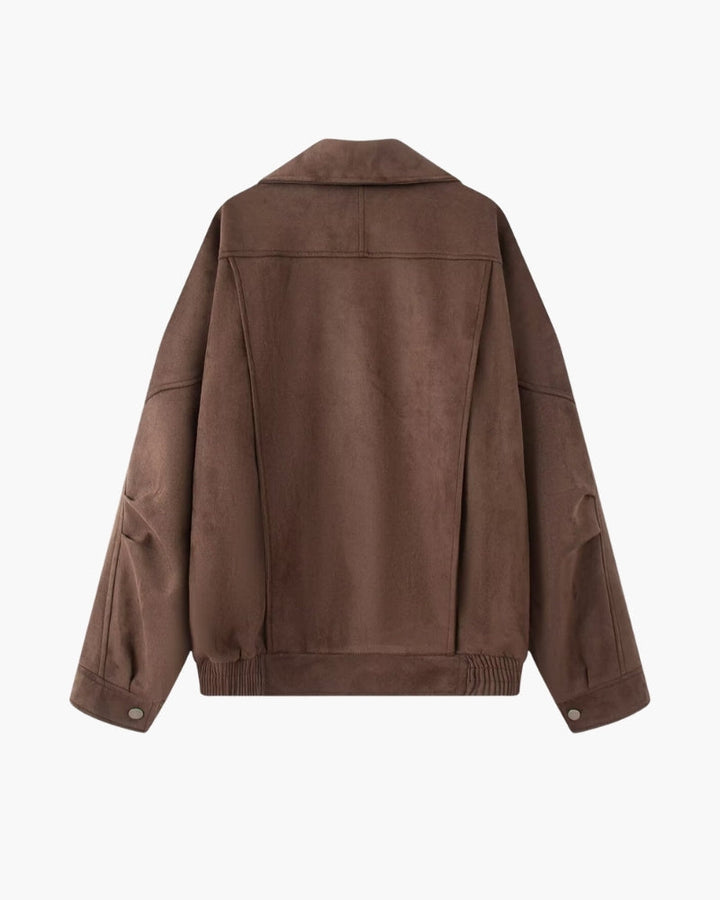 Vintage Suede Drape Jacket