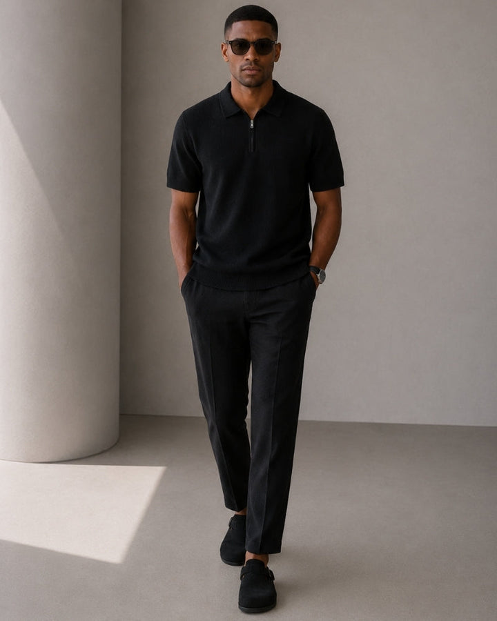 Marbella Zip Up Polo