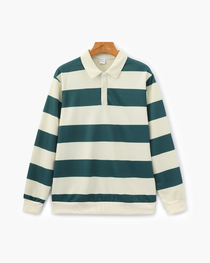 Vintage Stripe Rugby Polo
