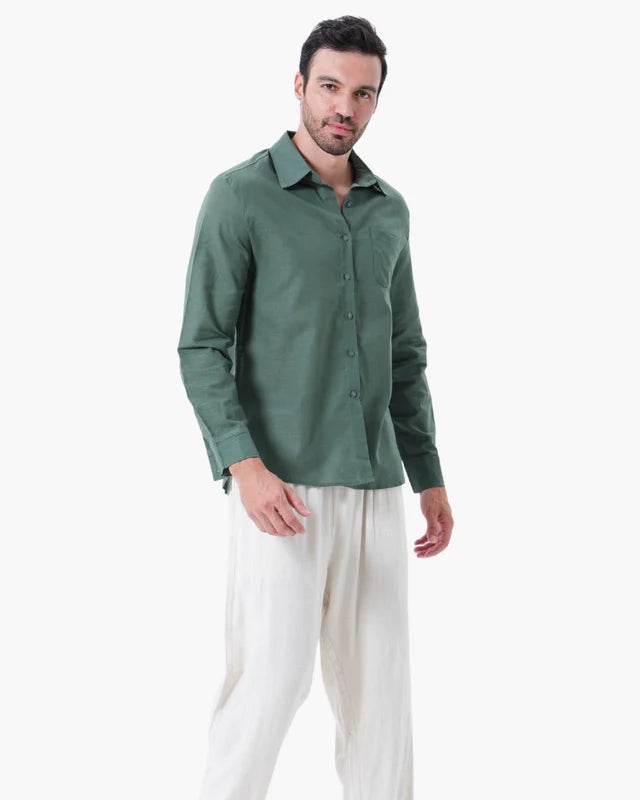 Old Money Linen Set (Long-Sleeve)